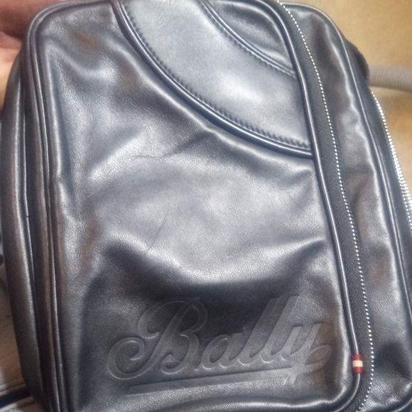 Bally Black Leather Belt Bag